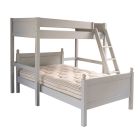 Bunk bed with small double bed underneath in Farleigh Grey.