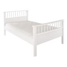 white Bowood high quality single bed with spindles in head and foot board 
