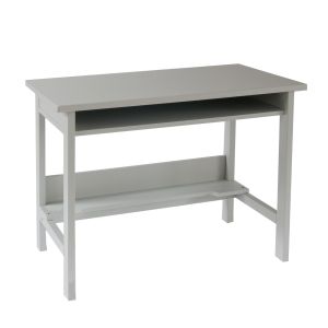 Traditional grey study desk for children, finished in durable Farleigh Grey, painted solid wood & composite frame.